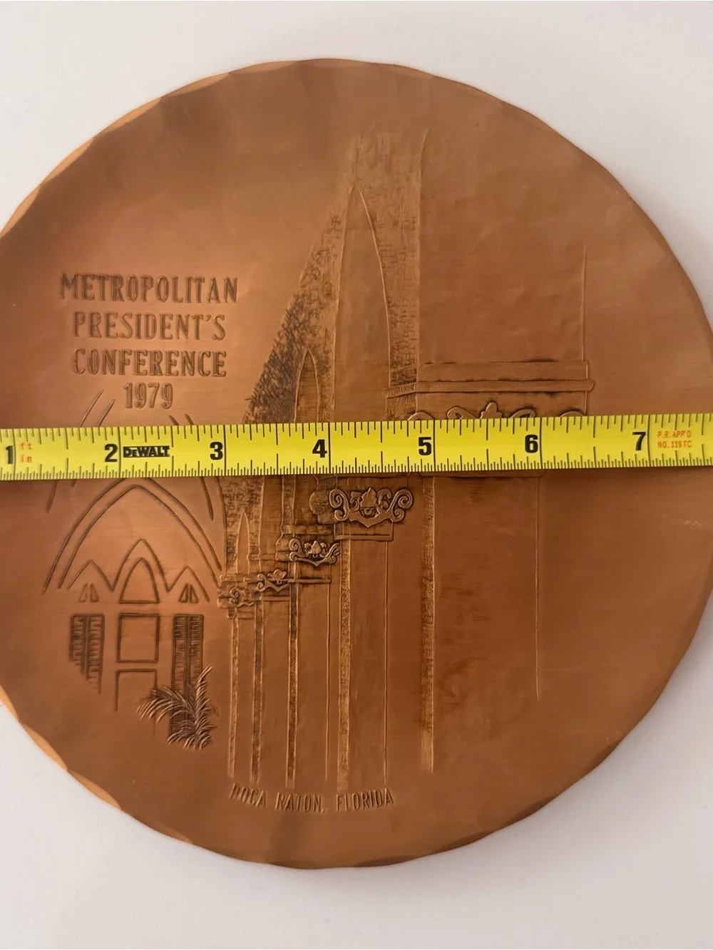 Bronze plate Commemorative 1979 Metropolitan President’s Conference